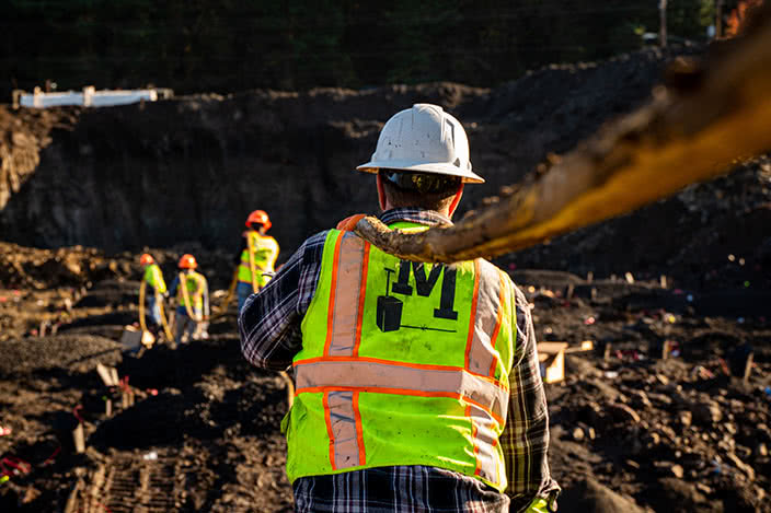 McCallum Team Carrying Explosives in quarry