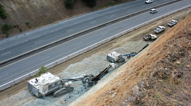 highway 26 mount hood oregon highway construction rock drilling and blasting