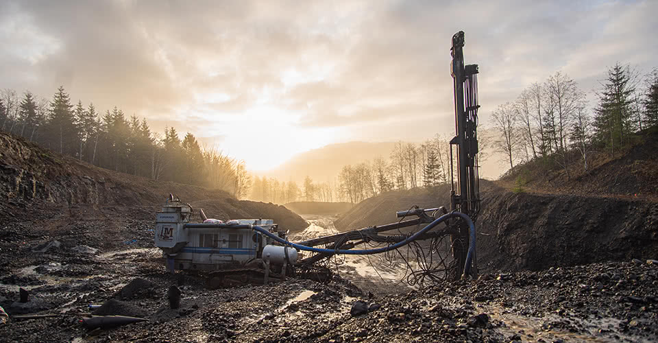 McCallum Drill Equipment at Sunset